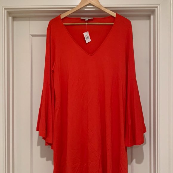 Ann Taylor Loft Dress Red Size L - Picture 1 of 2